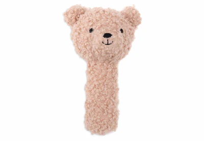 Grasping Toy Rattle Teddy Bear Biscuit