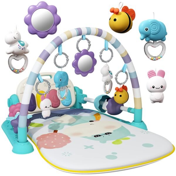 Jovow Baby Gym With Kick and Play Piano