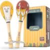 Wooden Rattle Set of 2 Maracas Children Toy