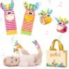 Baby Rattles Toy Wrist and Socks Rattle Baby Plush Toys Development Toy