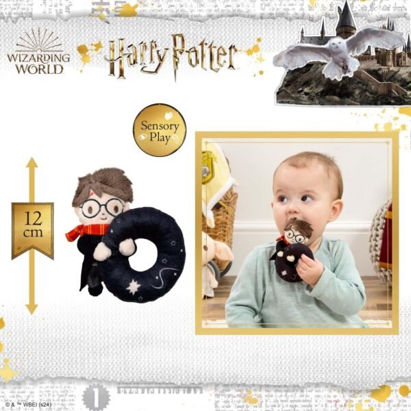 Rainbow Designs Harry Potter Plush Baby Rattle Soft Sensory Toy for Newborns