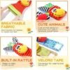 Baby Rattles Toy Socks and Wrist Foot and Wrist Rattle Finder Plush