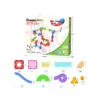 PicassoTiles Marble Run 120 Piece Magnetic Building Blocks Magnet Tile Construction Toy