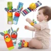 Baby Rattles Toy Wrist and Socks Rattle Baby Plush Toys Development Toy
