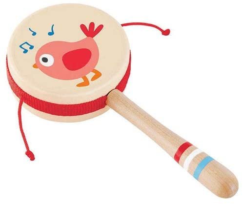 Bird Drum Shaped Rattle