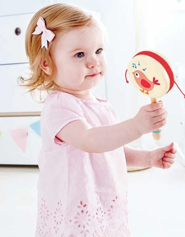 Bird Drum Shaped Rattle