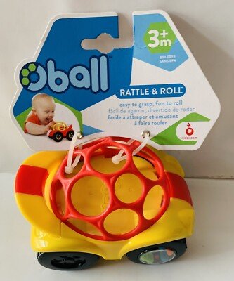 O Ball 1 Piece Rattle Roll Car